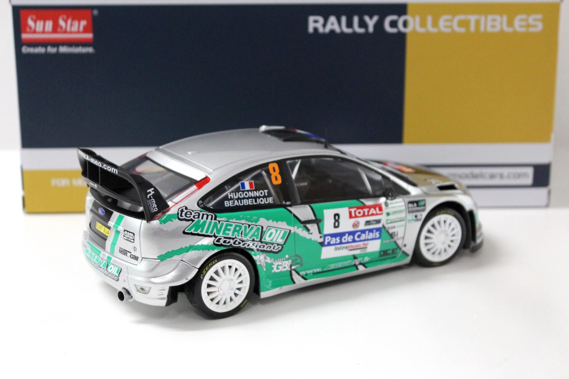1:18 SunStar Ford Focus RS WRC08 Rallye du Touquet 2012 Hugonnot #8