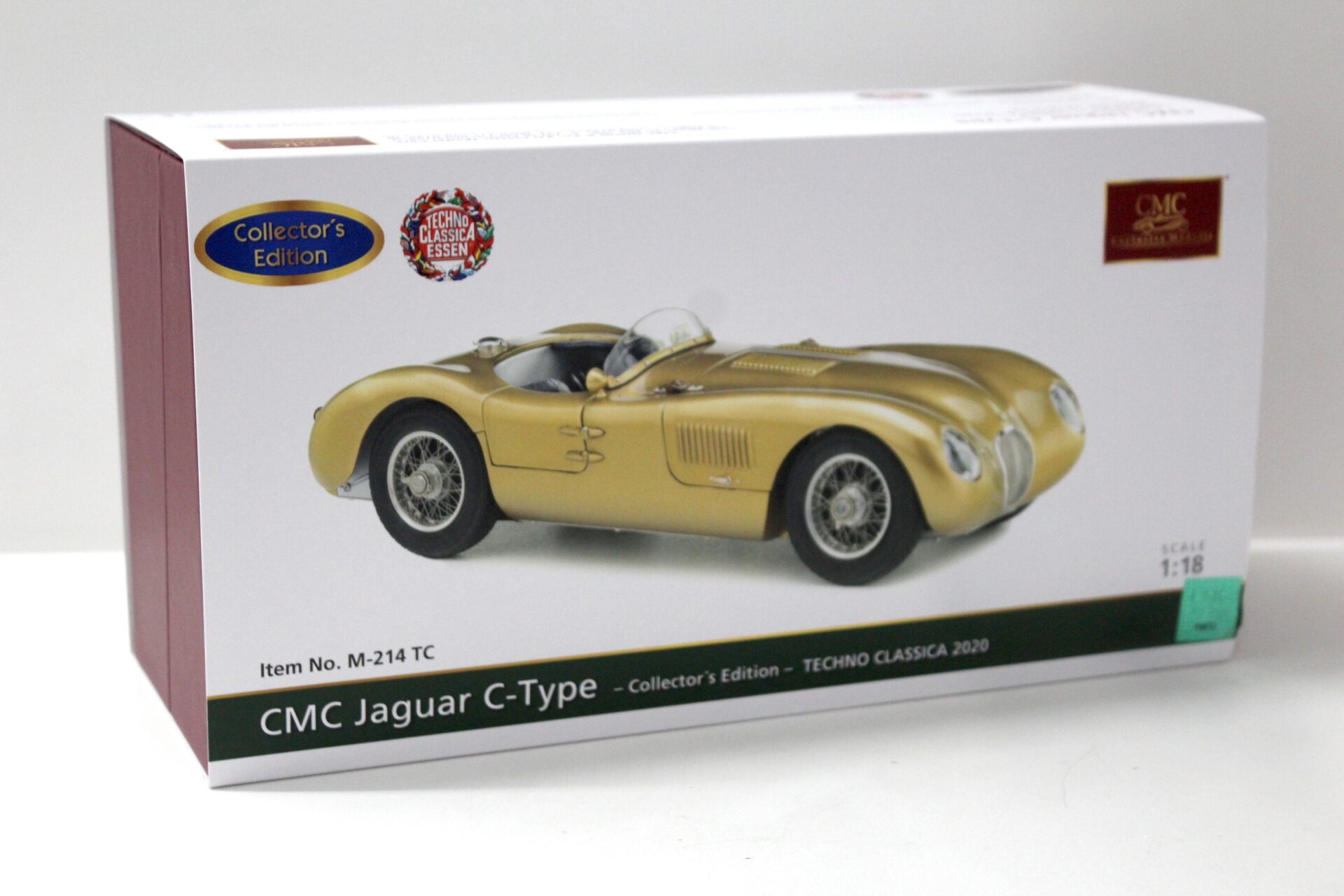 1:18 CMC Jaguar C-Type Techno Classica Essen 2020 Limited 300 pcs. gold
