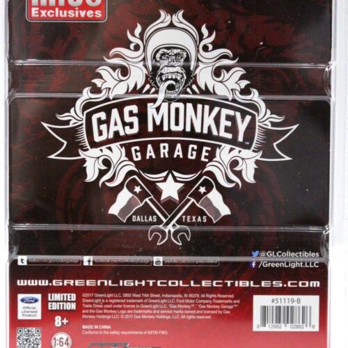 1:64 Greenlight Ford F-100 Pick-Up white 1956 GAS MONKEY - Image 2