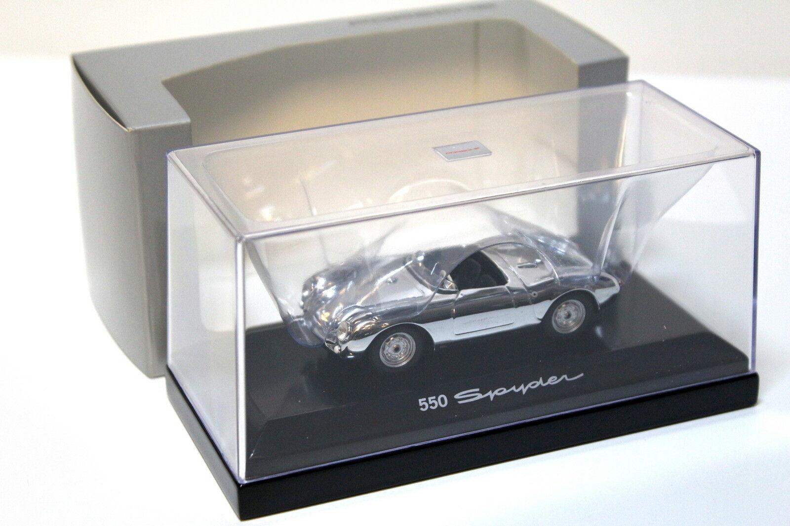1:43 Minichamps Porsche 550 Spyder *CHROM* DEALER VERSION