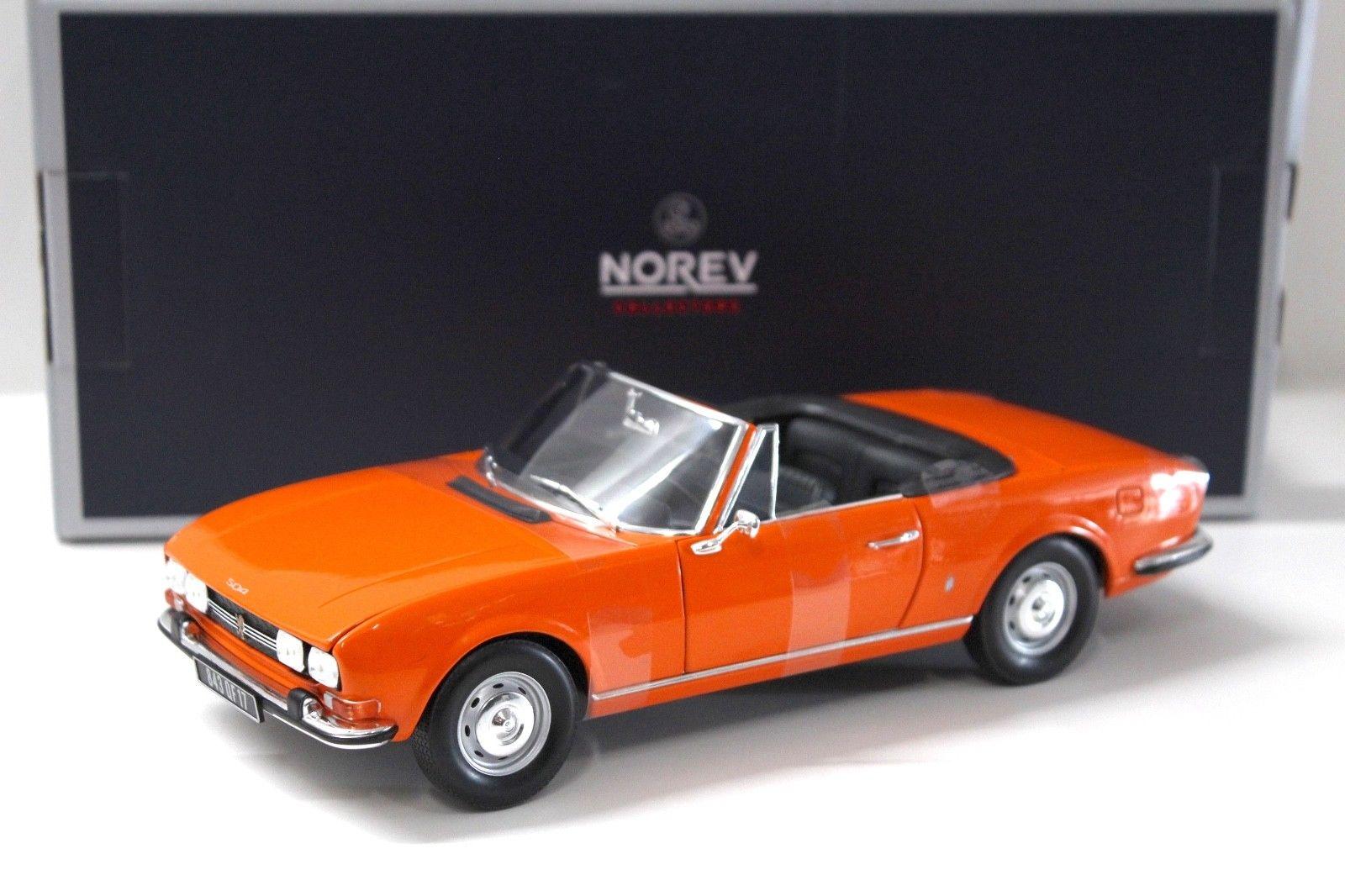 ID 44555 orig.jpg 1:18 Norev Peugeot 504 Cabriolet 1969 orange