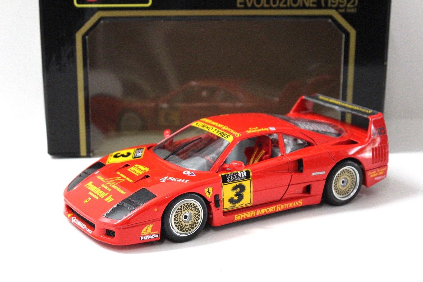 1:18 Bburago Ferrari F40 Kroymans 1995 "C. SCRIMANTE" red