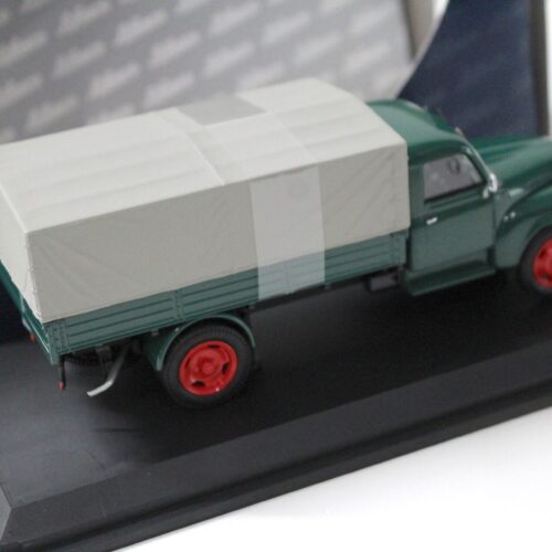 1:43 Schuco Hanomag L28 Pritsche/ Plane green/ grey
