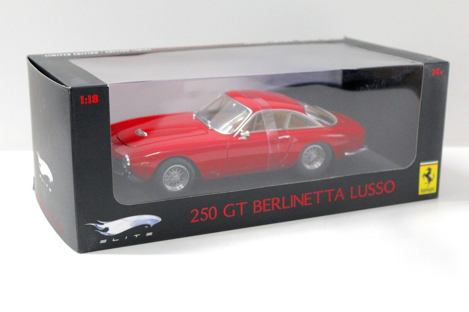 1:18 Hot Wheels Elite Ferrari 250 GT Berlinetta Lusso red