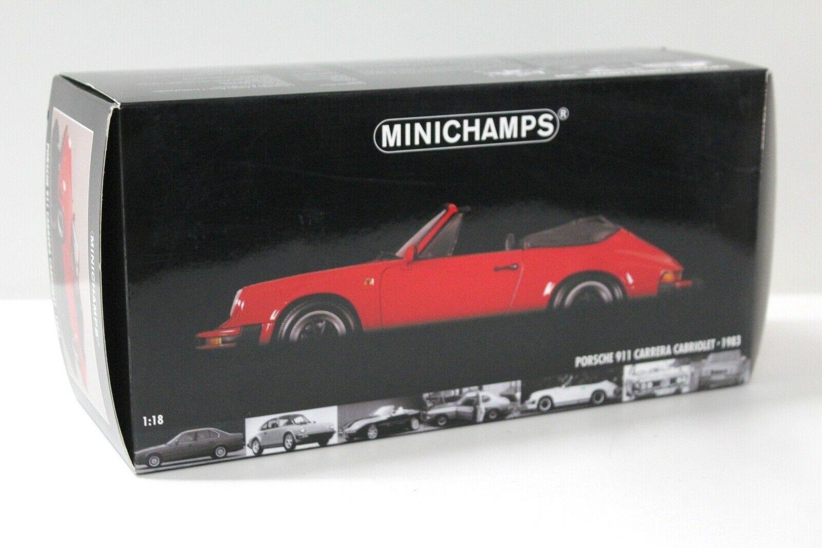 1:18 Minichamps Porsche 911 Carrera Cabriolet G-Modell red 1983