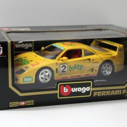 1:18 Bburago Ferrari F40 TOTIP #2 yellow 1987