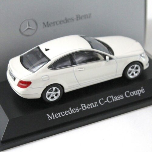 1:43 Norev Mercedes C-Klasse Coupe white DEALER VERSION