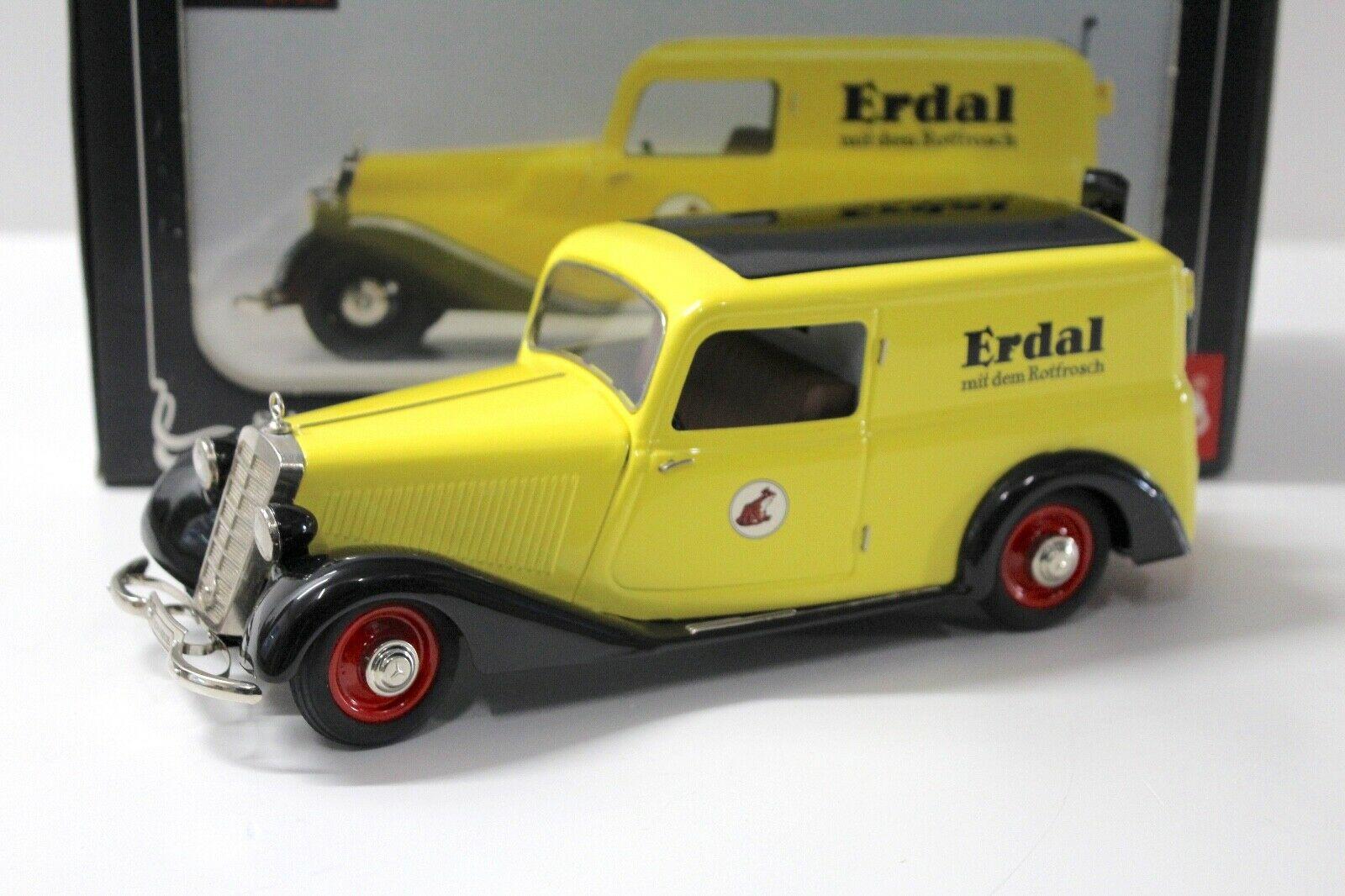 1:18 Schuco Mercedes 170V Kastenwagen ERDAL yellow