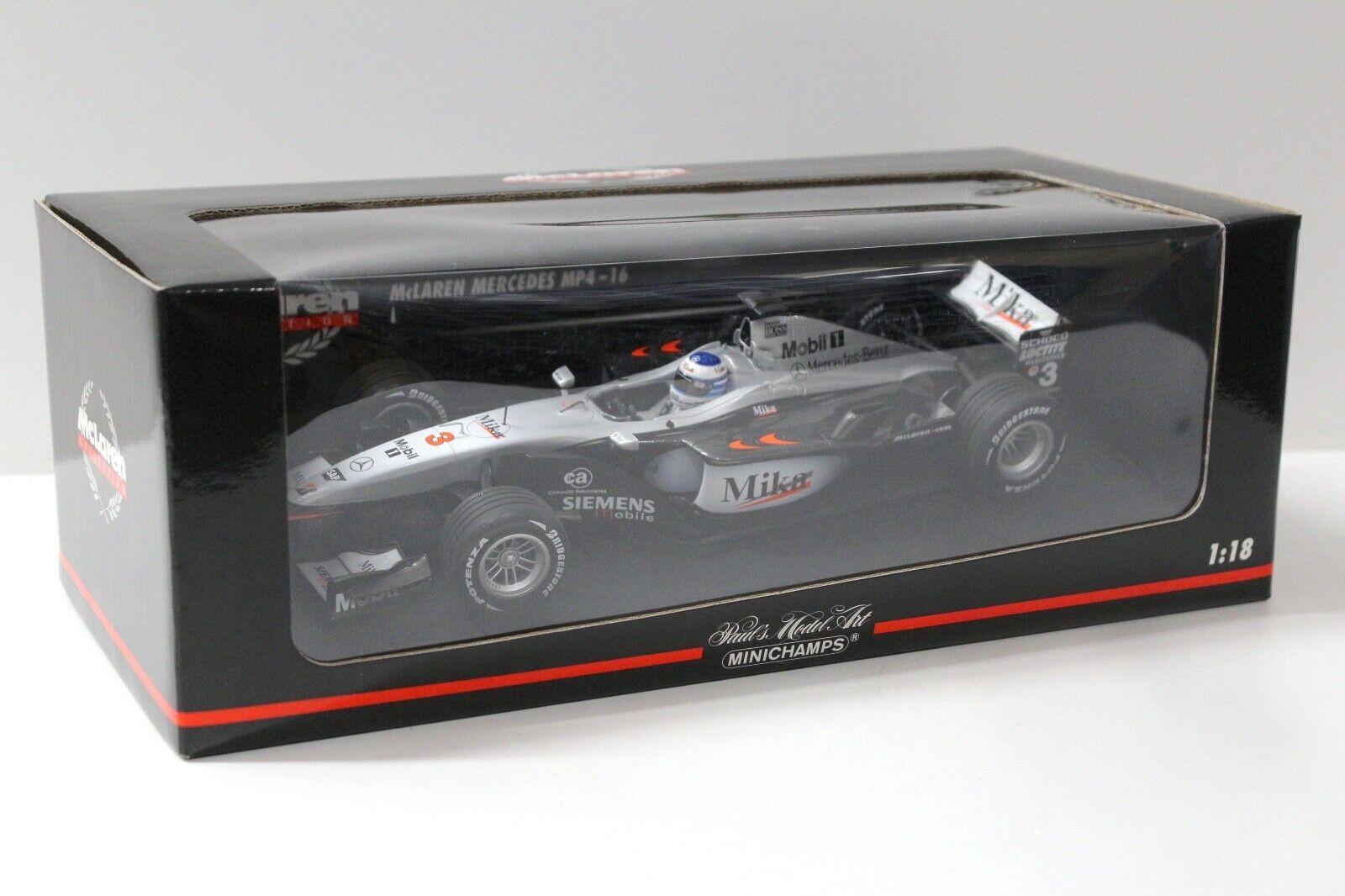 1:18 Minichamps F1 McLaren Mercedes MP4/16 Hakkinen #3