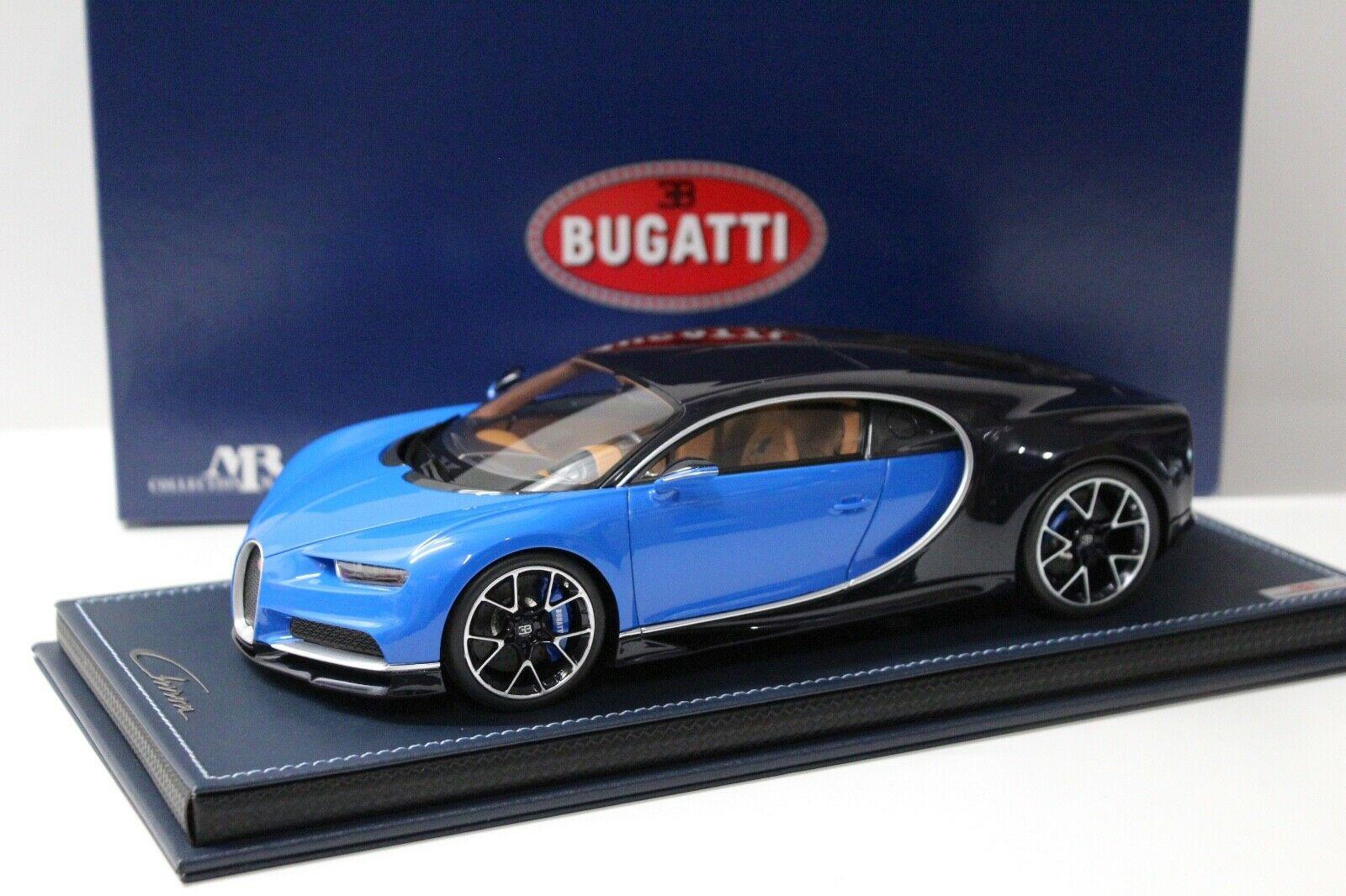 1:18 MR Collection Bugatti Chiron blue/ black Le Patron