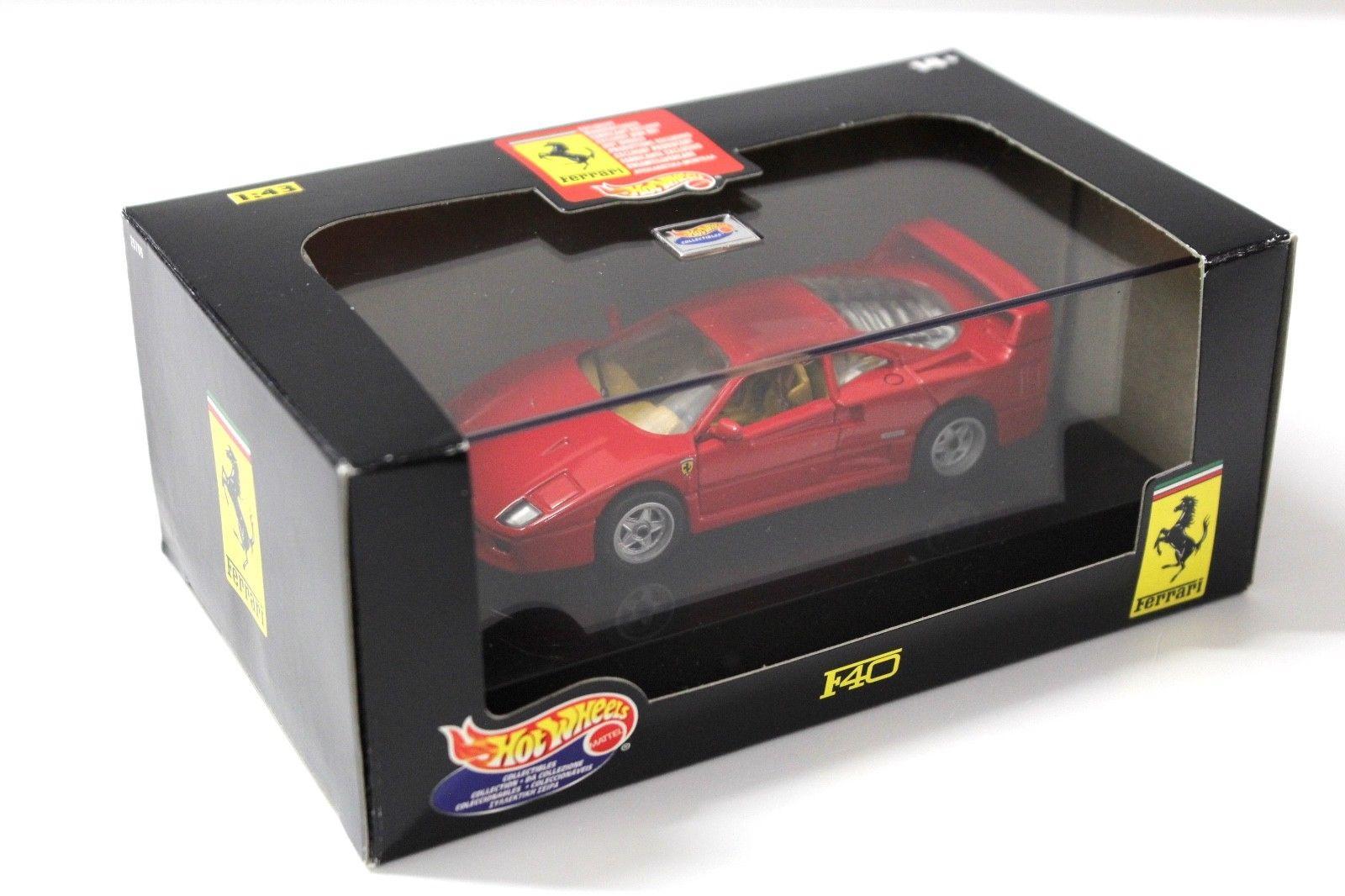 1:43 Hot Wheels Ferrari F40 red