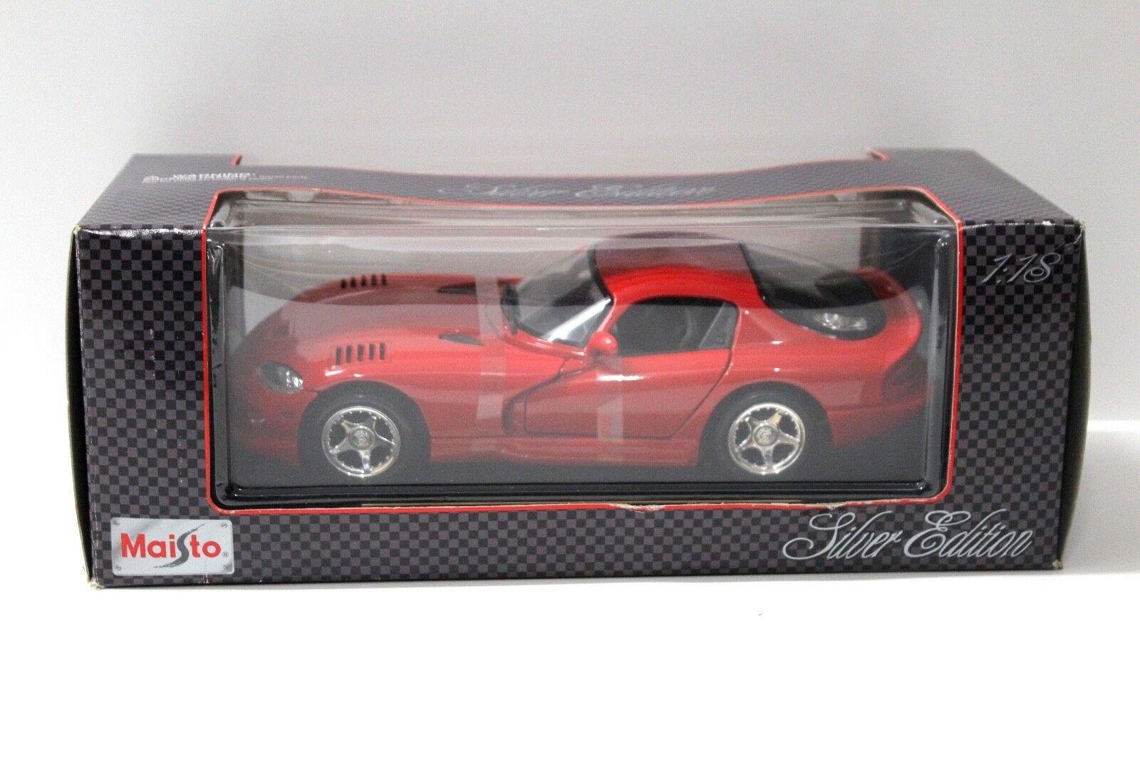 1:18 Maisto Dodge Viper GTS Coupe 1997 red