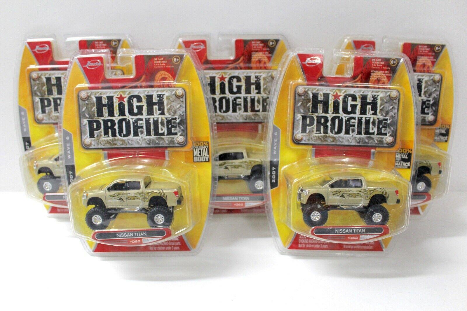 1:64 JADA Toys Nissan Titan Pick-Up High Profile 5 pcs. SET