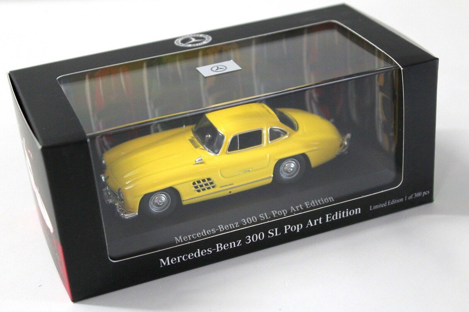 1:43 Premium Collectibles Mercedes 300SL Pop Art yellow DEALER VERSION