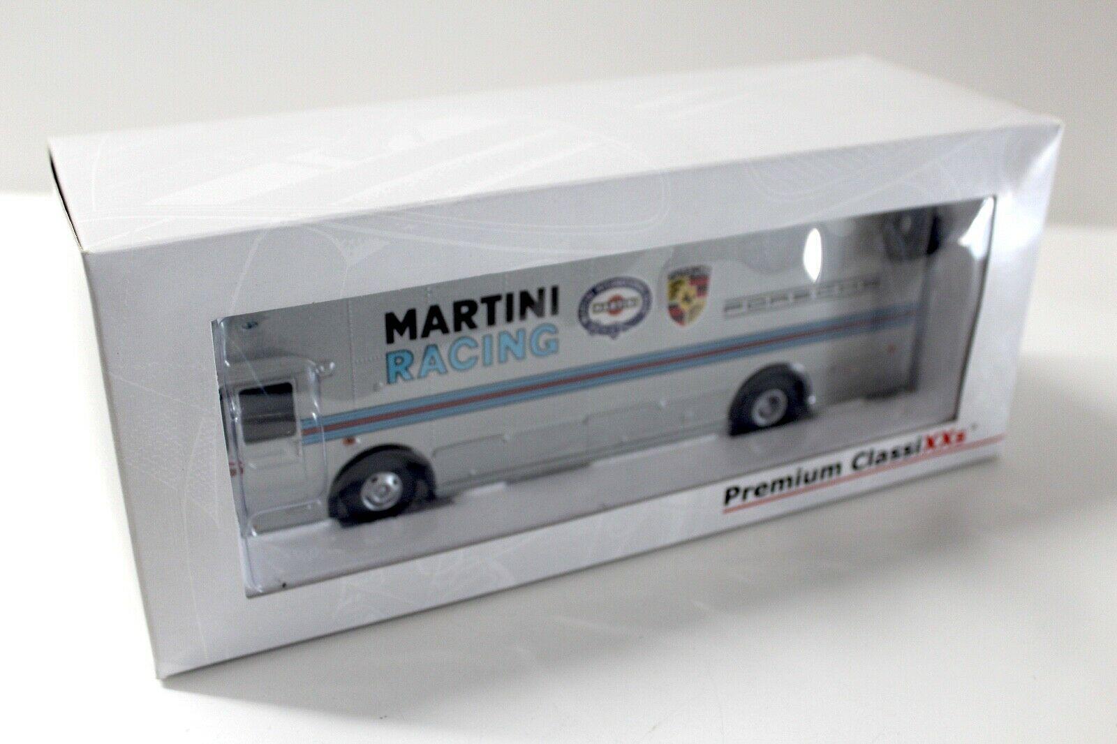 1:43 Premium ClassiXXs Mercedes O317 Porsche Renntransporter "MARTINI RACING"