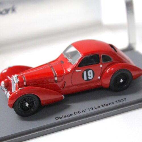 1:43 Spark Delage D6 Le Mans 1937 #19 red