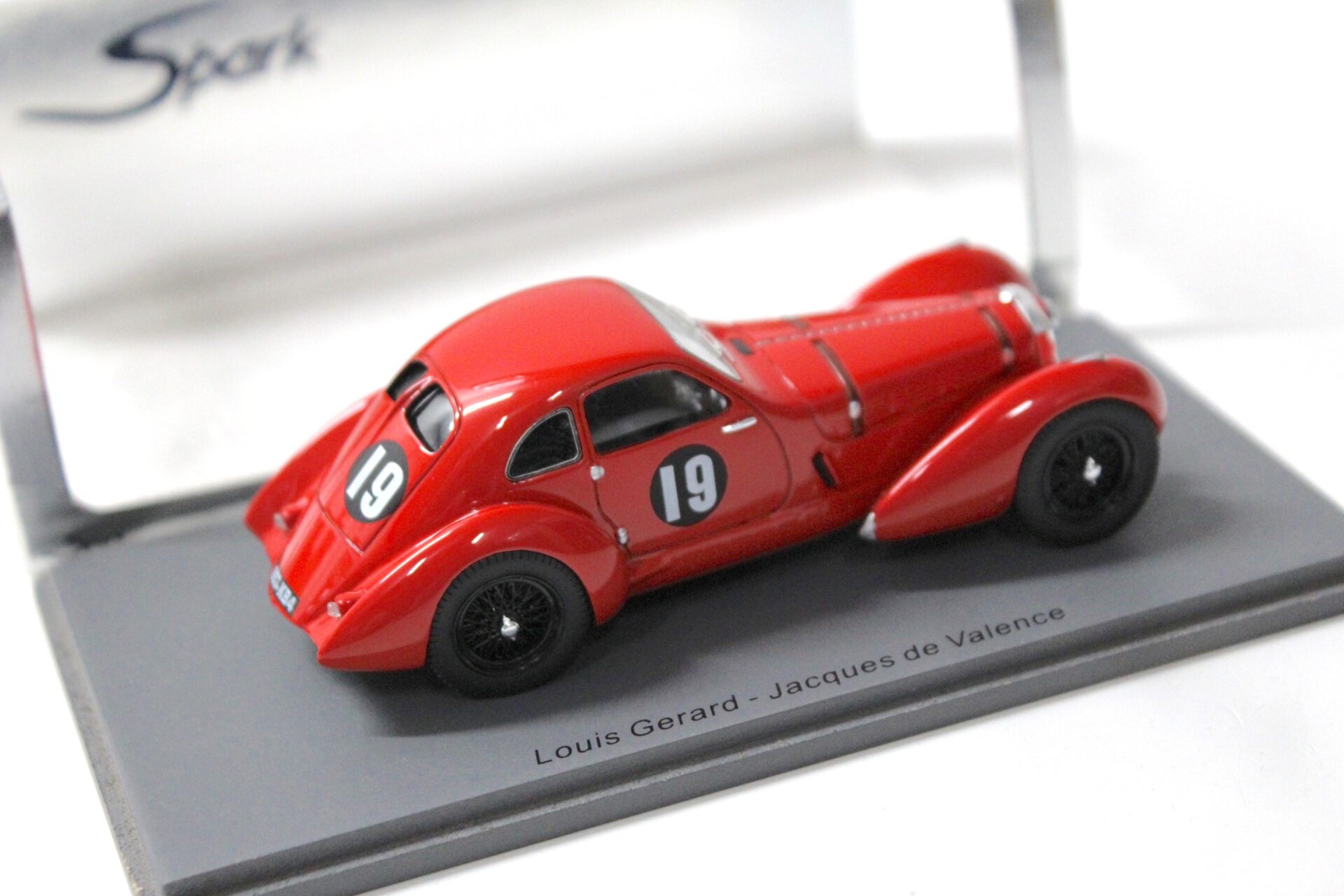 1:43 Spark Delage D6 Le Mans 1937 #19 red