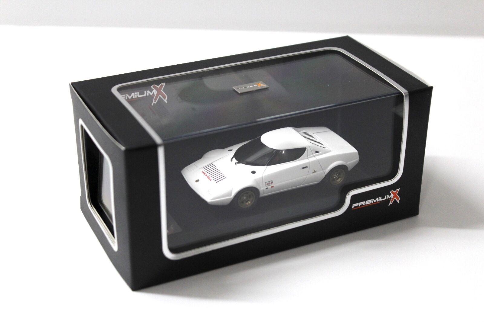 1:43 PremiumX Lancia Stratos HF 1971 Prototype white