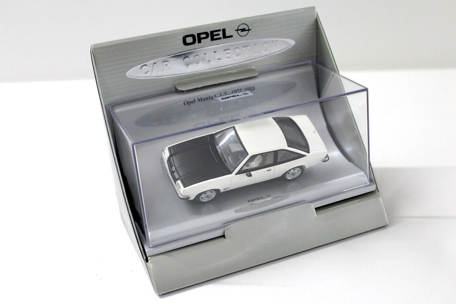1:43 Schuco Opel Manta GT/E white Car Collection DEALER VERSION