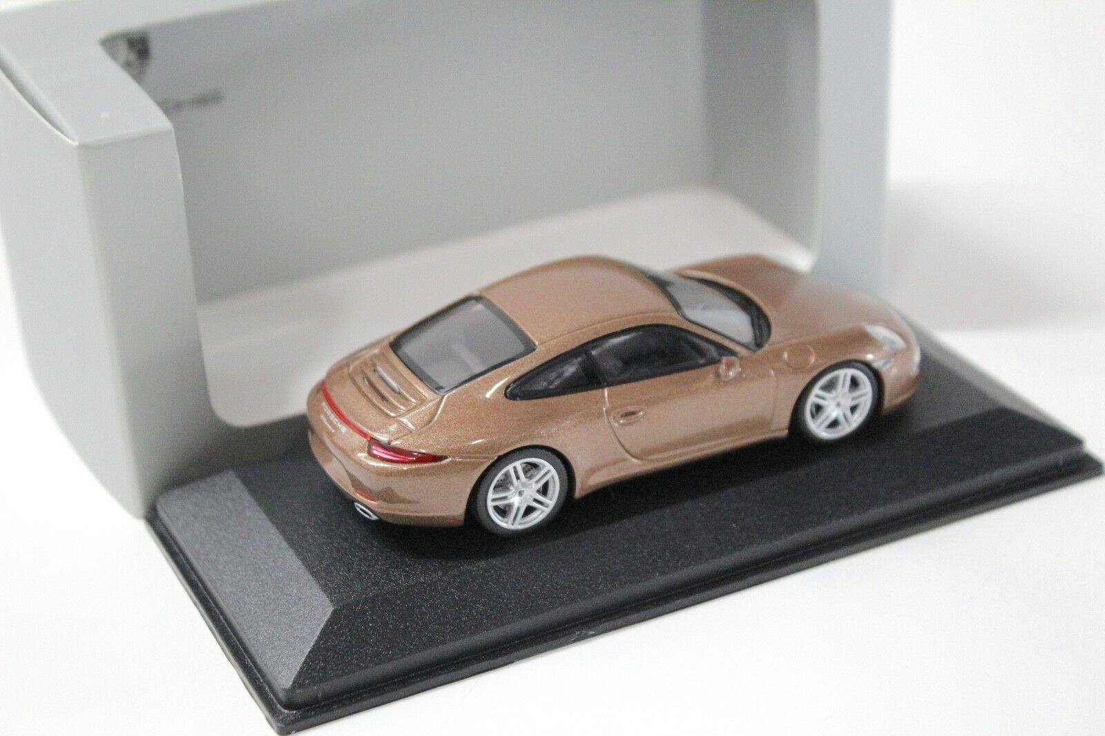 1:43 Minichamps Porsche 911 (991) Carrera 4 brown DEALER VERSION