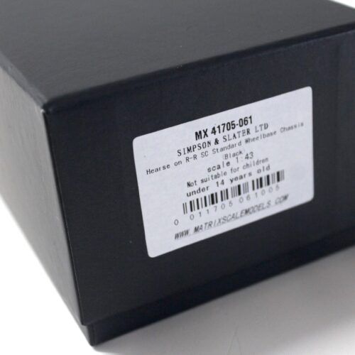 1:43 Matrix 1957 Rolls Royce Silver Cloud I HEARSE Simpson & Slater black