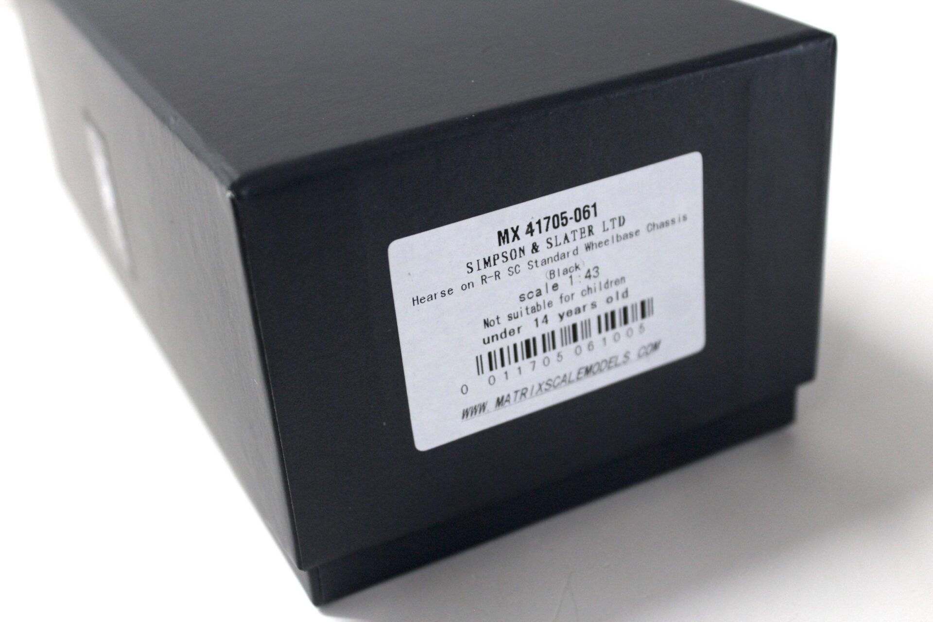 1:43 Matrix 1957 Rolls Royce Silver Cloud I HEARSE Simpson & Slater black