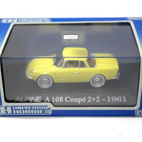 1:43 UH Universal Hobbies Alpine A108 Coupe 2+2 1961 yellow