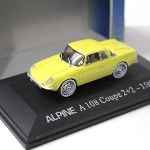 1:43 UH Universal Hobbies Alpine A108 Coupe 2+2 1961 yellow