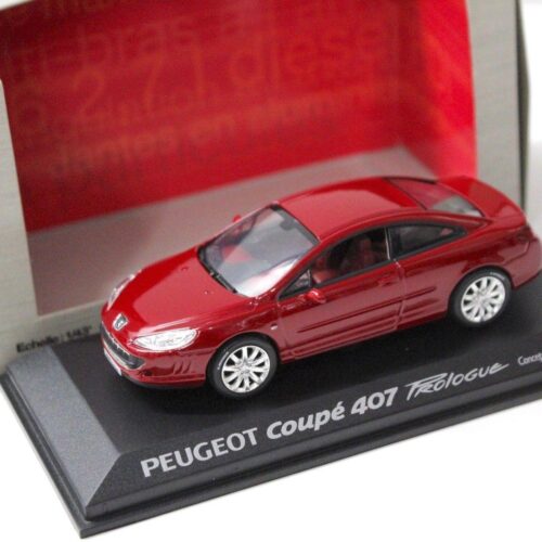 1:43 Norev Peugeot 407 Coupe Prologue Concept Geneve red