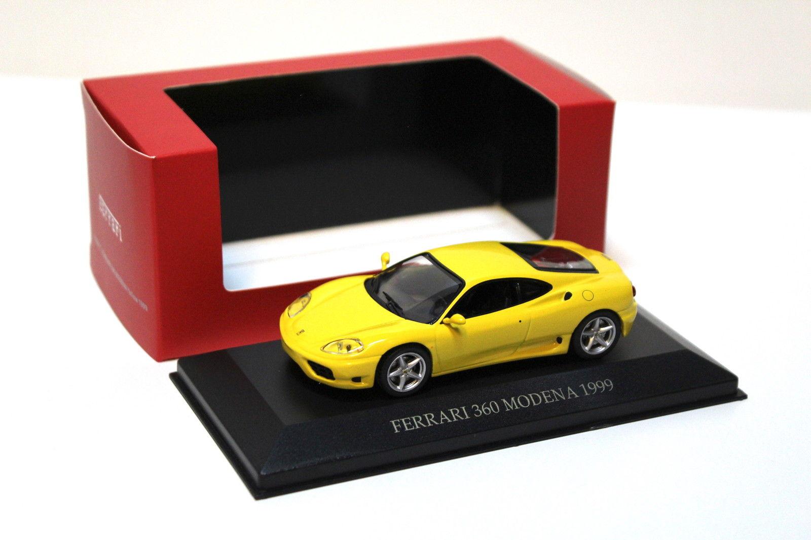 1:43 IXO Ferrari 360 Modena 1999 yellow DEALER VERSION