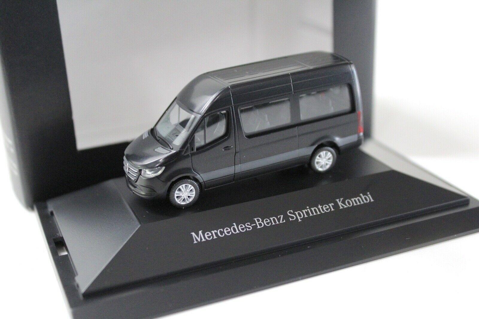 ID 49827 orig.jpg 1:87 Herpa Mercedes Sprinter Kombi black DEALER VERSION