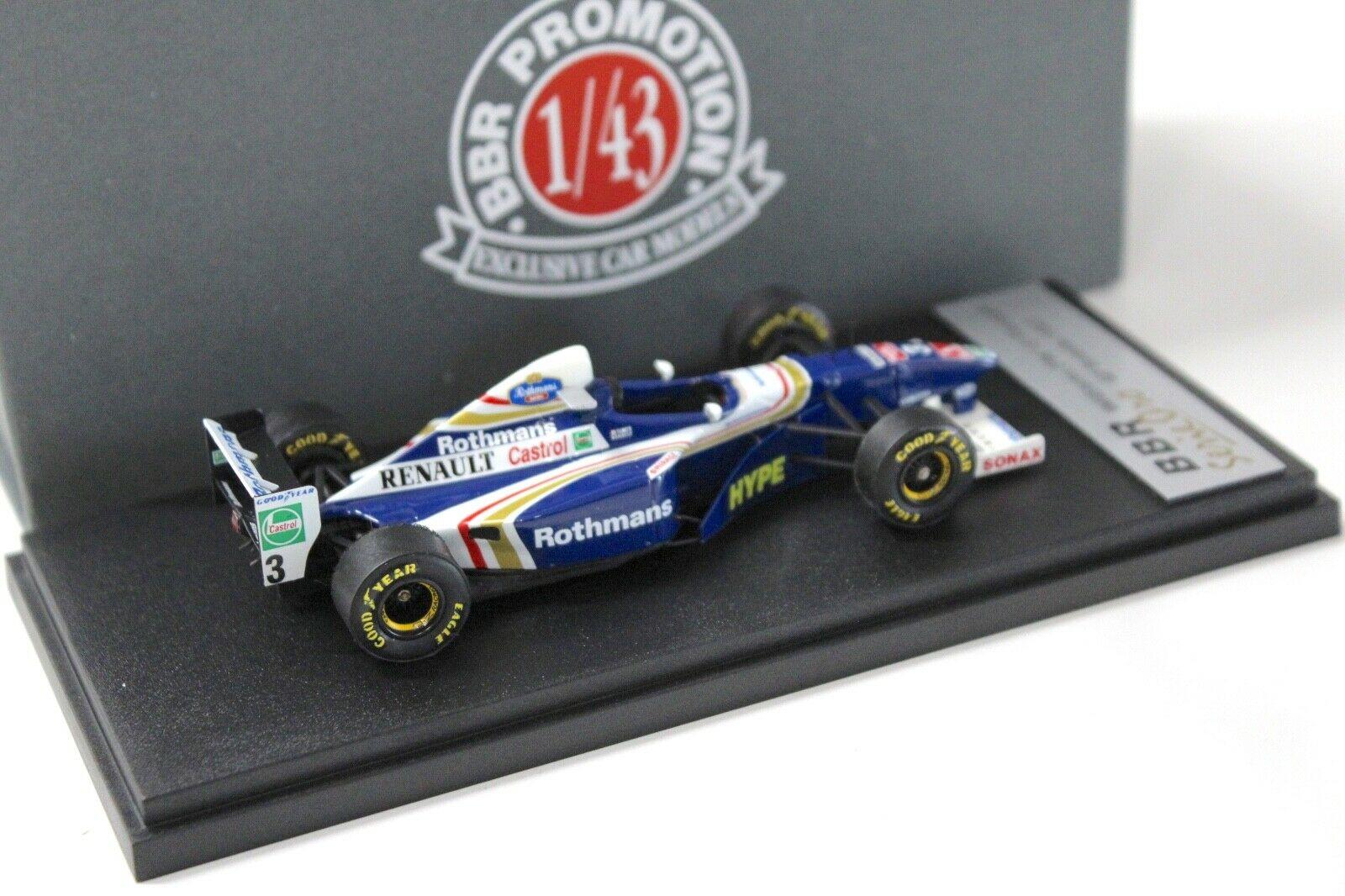 1:43 BBR F1 Williams Renault FW19 GP Brasile Villeneuve 1997