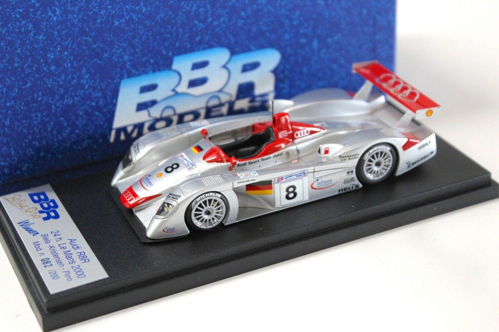1:43 BBR Audi R8R Joest 24h Le Mans 2000 #8 Winner