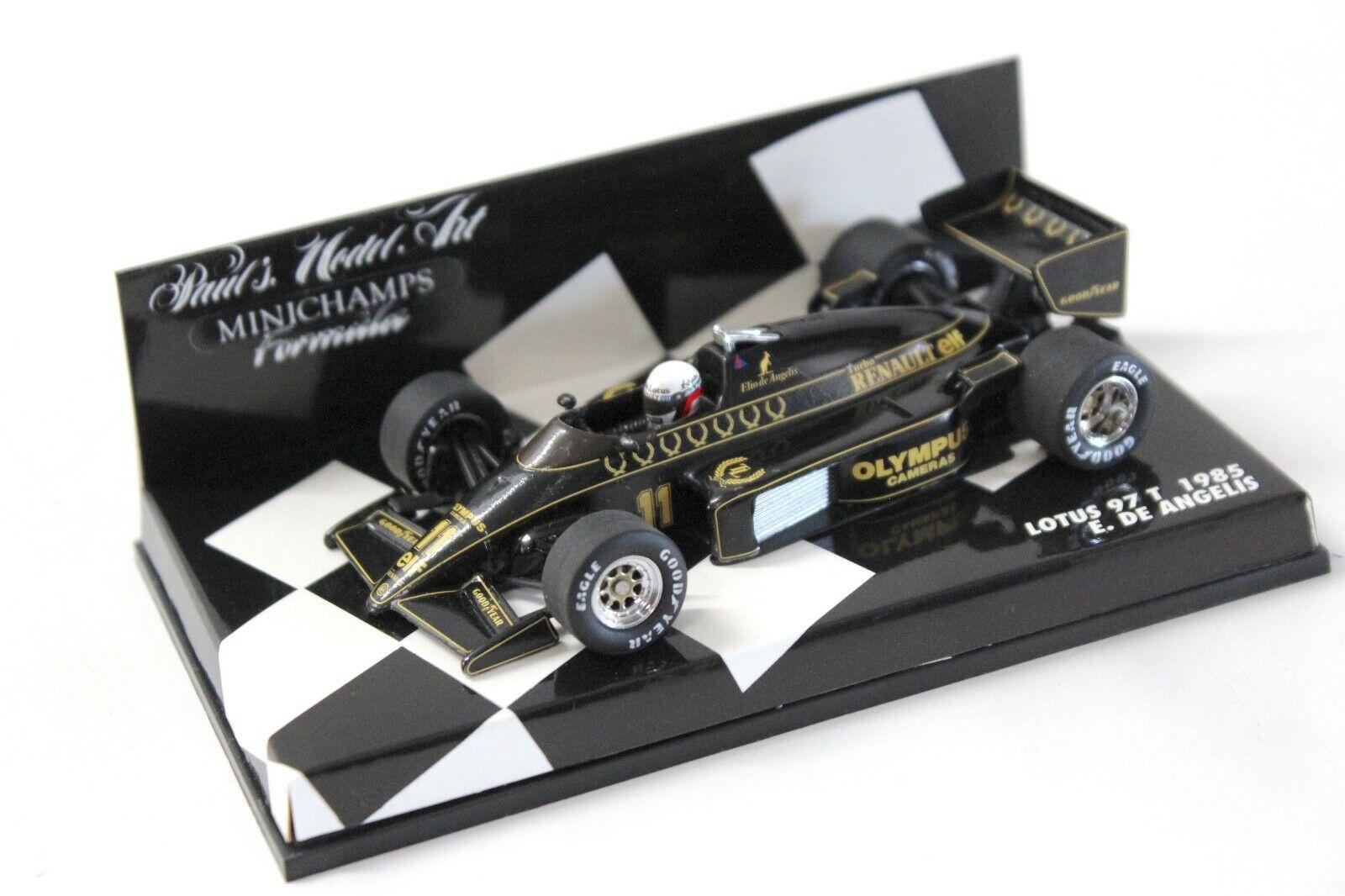 1:43 Minichamps Lotus 97T 1985 E. De Angelis #11