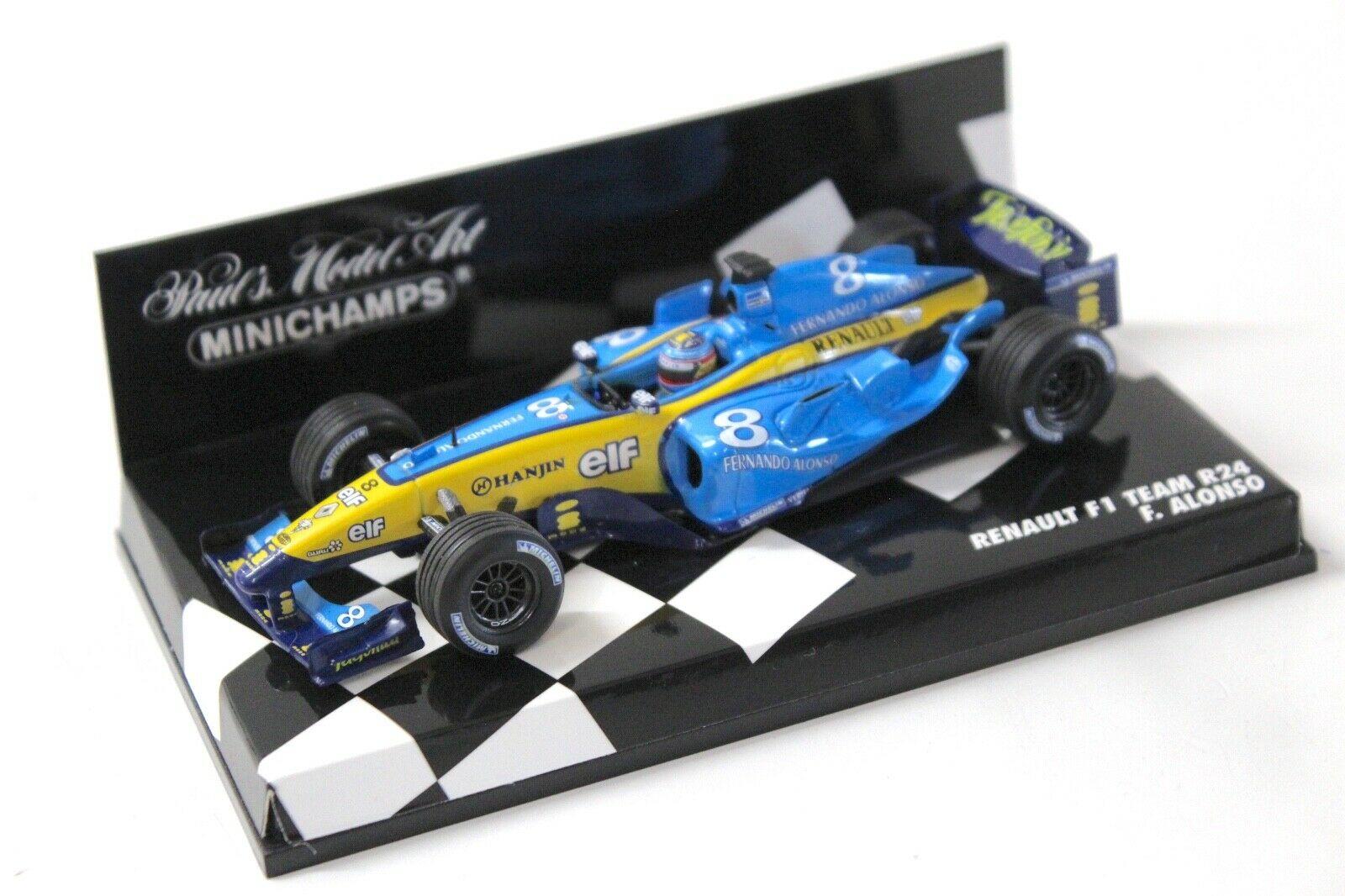 1:43 Minichamps Renault F1 Team R24 F.Alonso #8