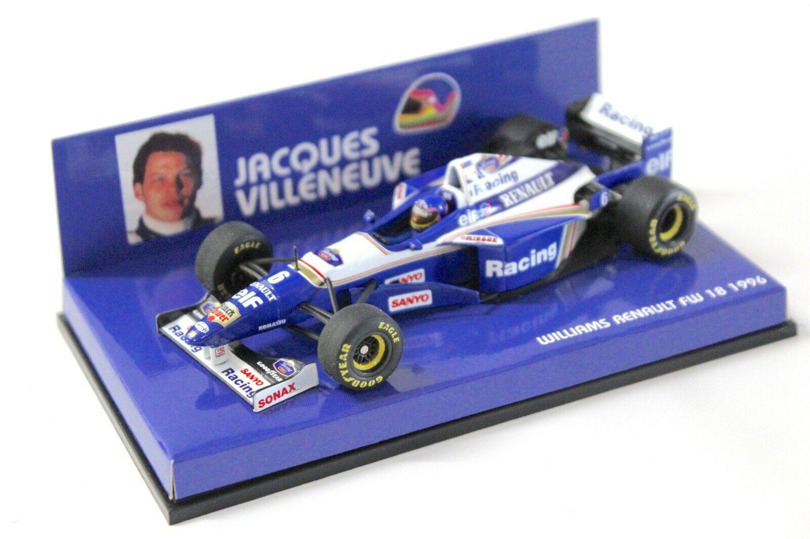 1:43 Minichamps Williams Renault FW18 J.Villeneuve #6