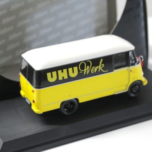 1:43 Schuco Mercedes L319 Van Kasten UHU Werk yellow