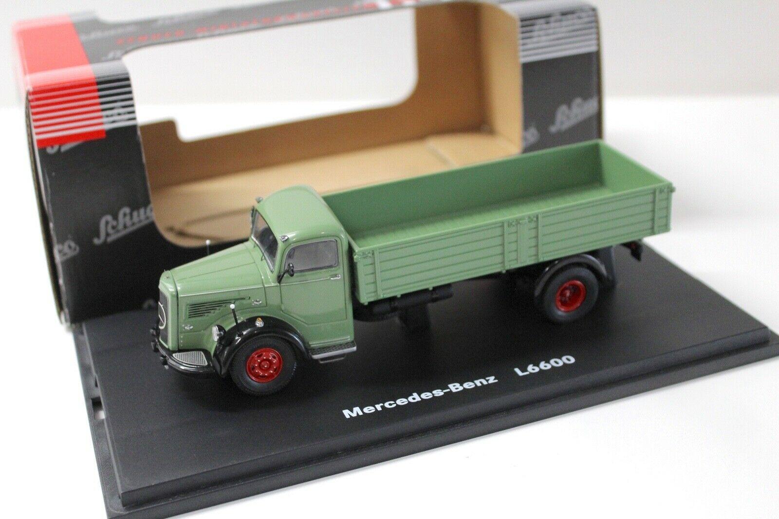 ID 50742 orig.jpg 1:43 Schuco Mercedes L6600 Pritschenwagen green