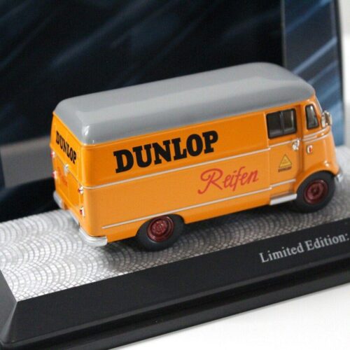 1:43 Schuco Mercedes L319 Kasten Dunlop Reifen orange