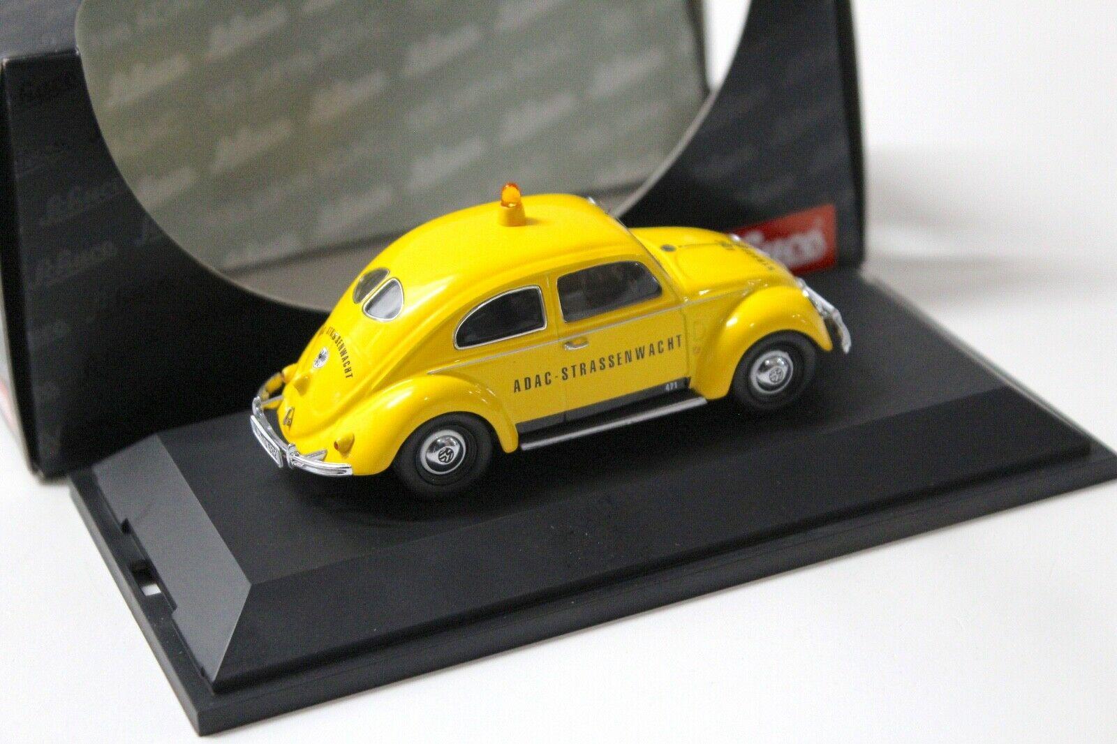 1:43 Schuco VW Brezelkäfer "ADAC" yellow