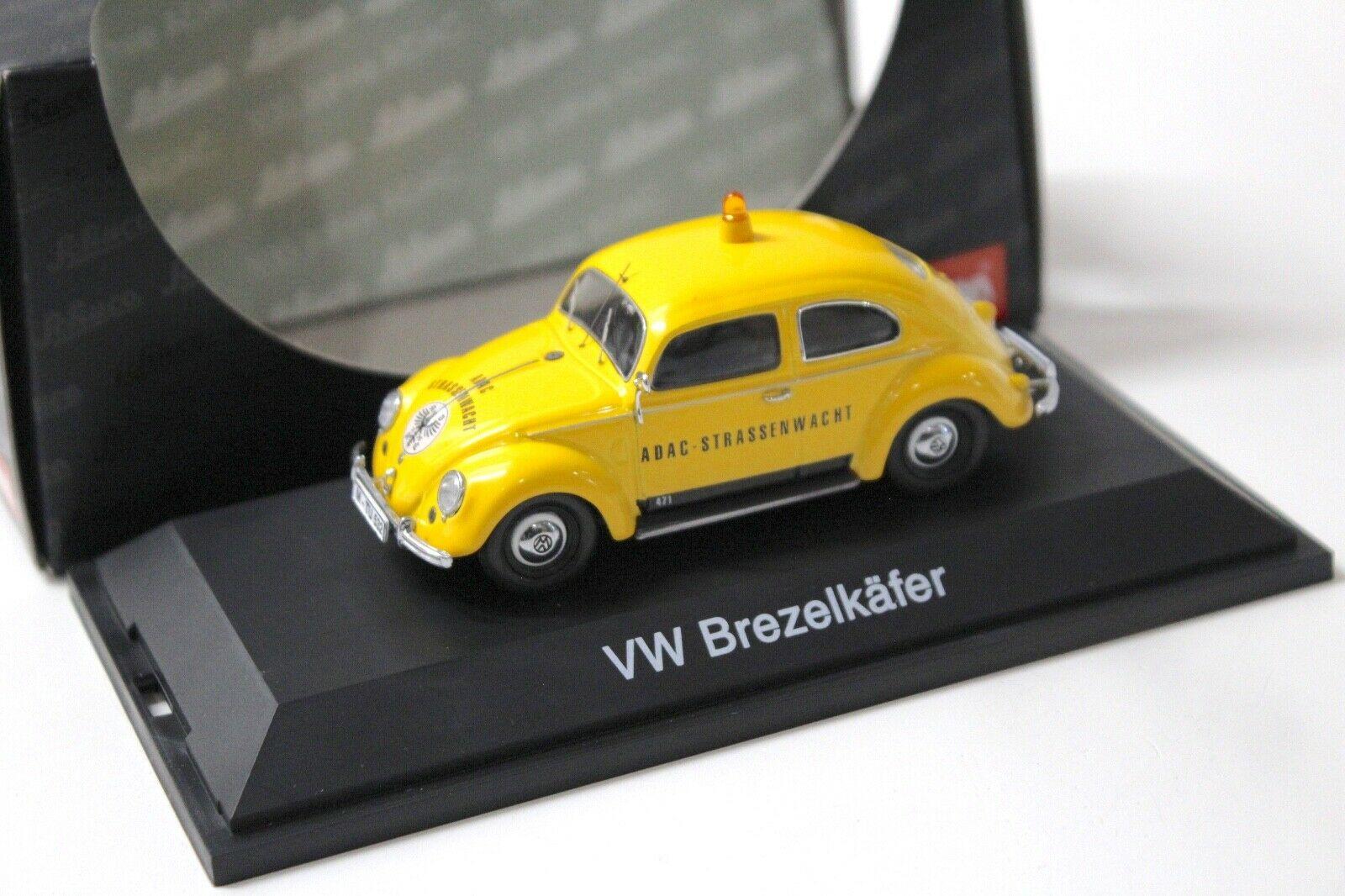 1:43 Schuco VW Brezelkäfer "ADAC" yellow