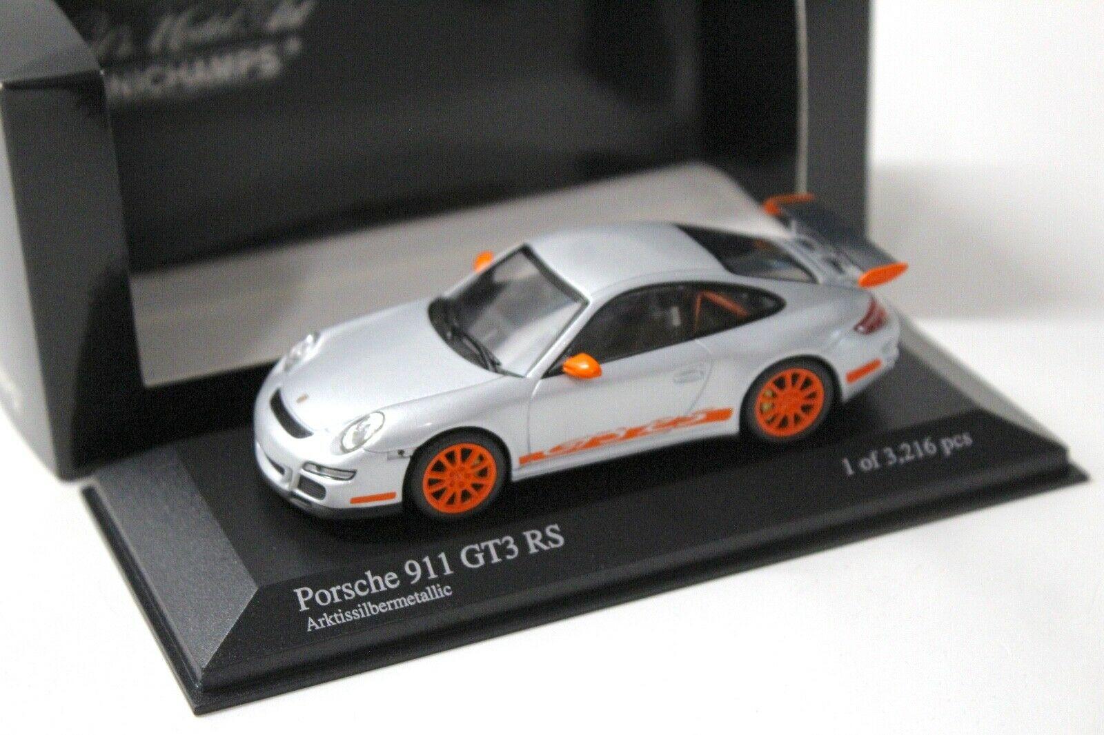 1:43 Minichamps Porsche 911 997 GT3 RS silver/ orange