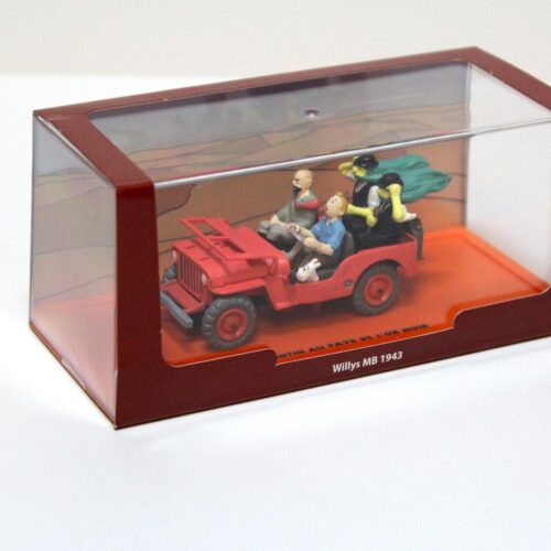 1:43 TINTIN Jeep Willys MB 1943 red "Tim und Struppi"