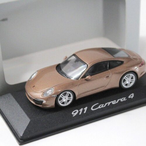 1:43 Minichamps Porsche 911 (991) Carrera 4 brown DEALER VERSION