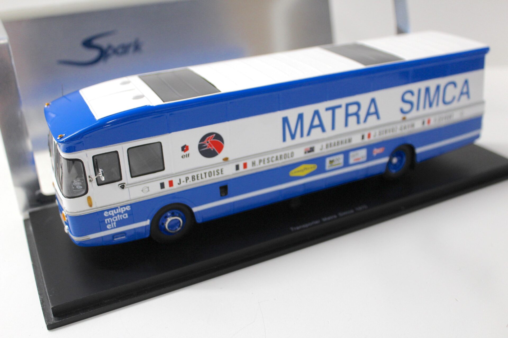 ID 51753 orig.jpg 1:43 Spark LKW Leyland Transporter Matra Simca 1970 white / blue