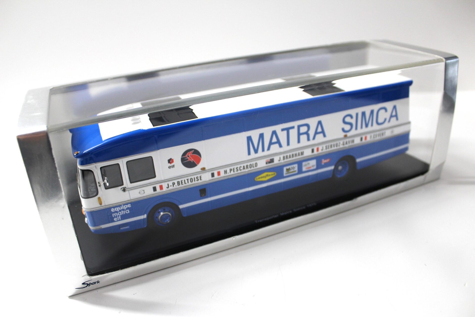 1:43 Spark LKW Leyland Transporter Matra Simca 1970 white / blue