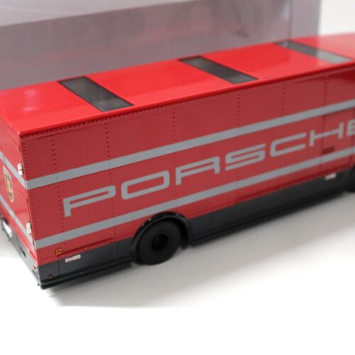1:43 Premium ClassiXXs Mercedes O317 Renntransporter "PORSCHE" red