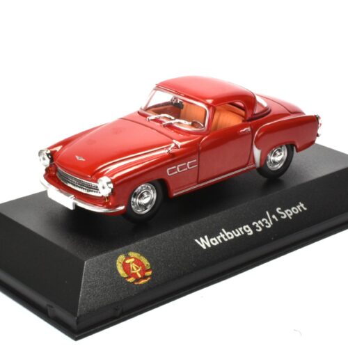 1:43 Atlas DDR Collection Wartburg 313/1 Sport red