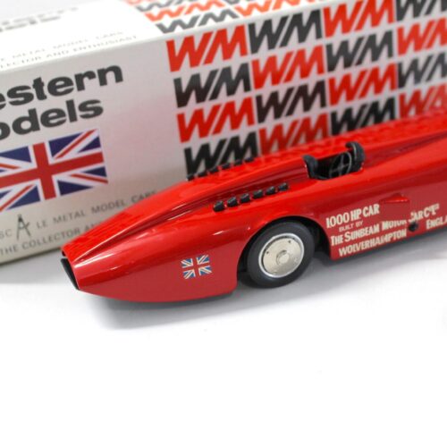 1:43 Western Models 1927 Sunbeam 1000 H.P. Record Car red - Image 2