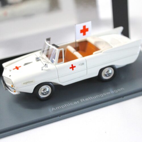 1:43 NEO Amphicar Rettungswagen Rotes Kreuz beige